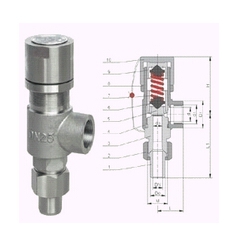 A21H,A21Y弹簧微启式外螺纹安全阀