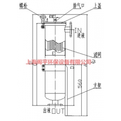 上海阁平0.3微米法兰袋式过滤器