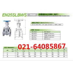 EN25SLBWS球墨铸铁法兰闸阀北泽