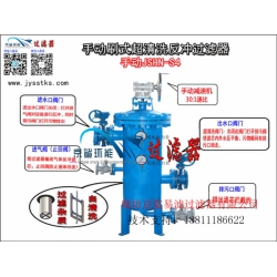 JSHN-S4手动反冲洗刷式过滤器