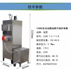 100KG燃油锅炉不锈钢小型商用工业压力燃油锅炉