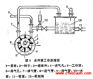 水环式真空泵的工作原理图及介绍