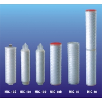微孔折叠滤芯精滤器前置保安过滤器平口PP棉10寸30寸40寸